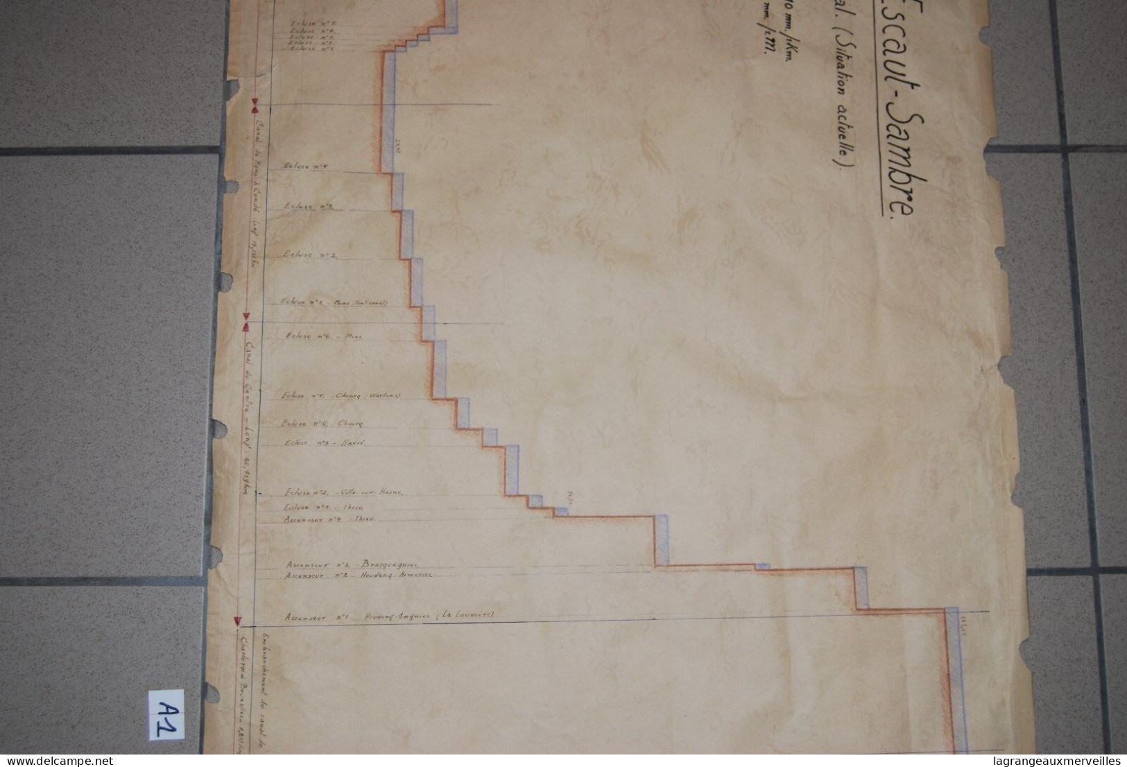 A1 Ancien Plan - Jonction Escaut Sambre - Architecte 2 - Europa