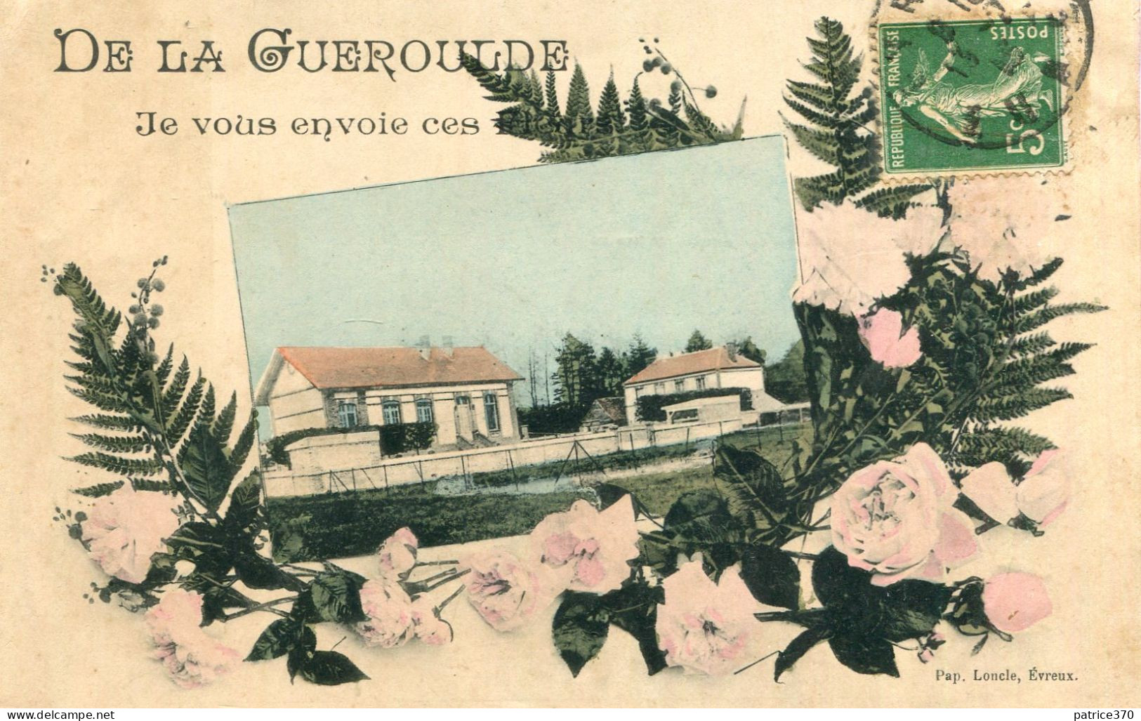 Carte BRETEUIL Sur Iton De La Guéroulde Je Vous Envoie Ces Fleurs - Breteuil