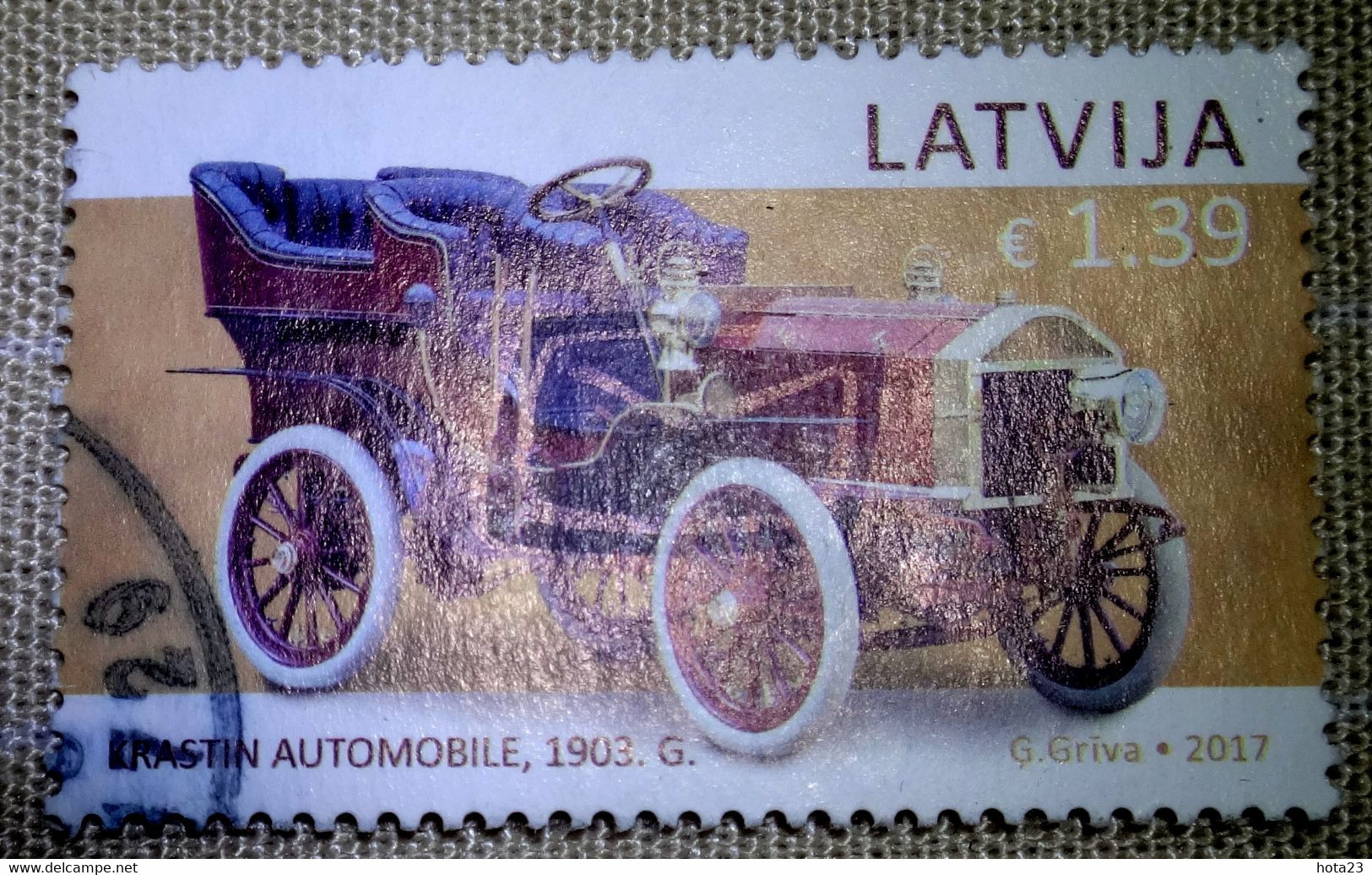 LATVIA / LETTLAND 2017 Old Car History Automobile 1903  Used (0) - Letonia