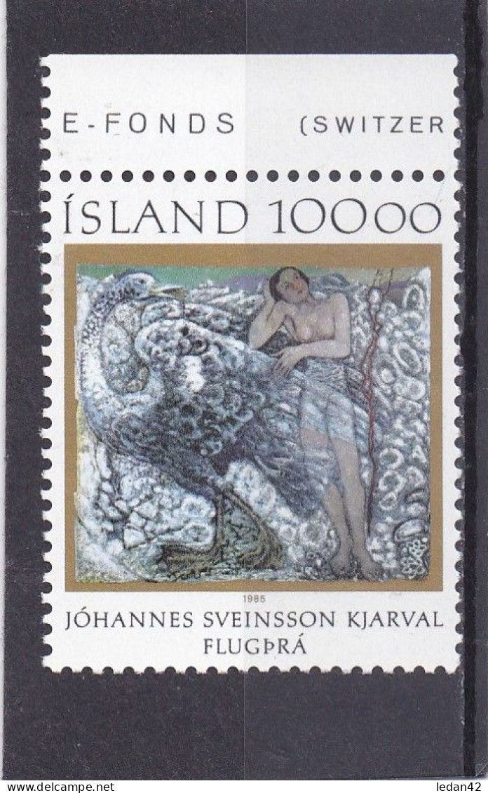 Islande 1985. Cat.Yvert N° 594 ** Centenaire Du Peintre Johannes S. Kjarval - Neufs