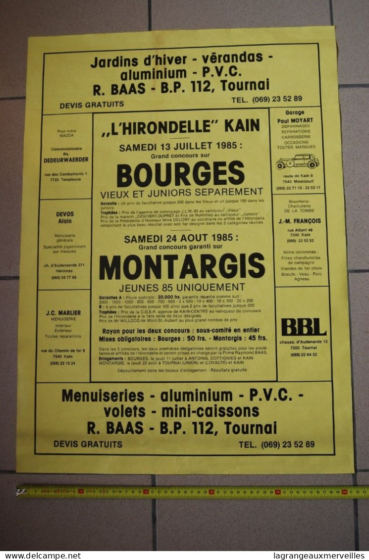 A1 Affiche De 1985 Jardins D'Hiver Montargis Bourges - Afiches