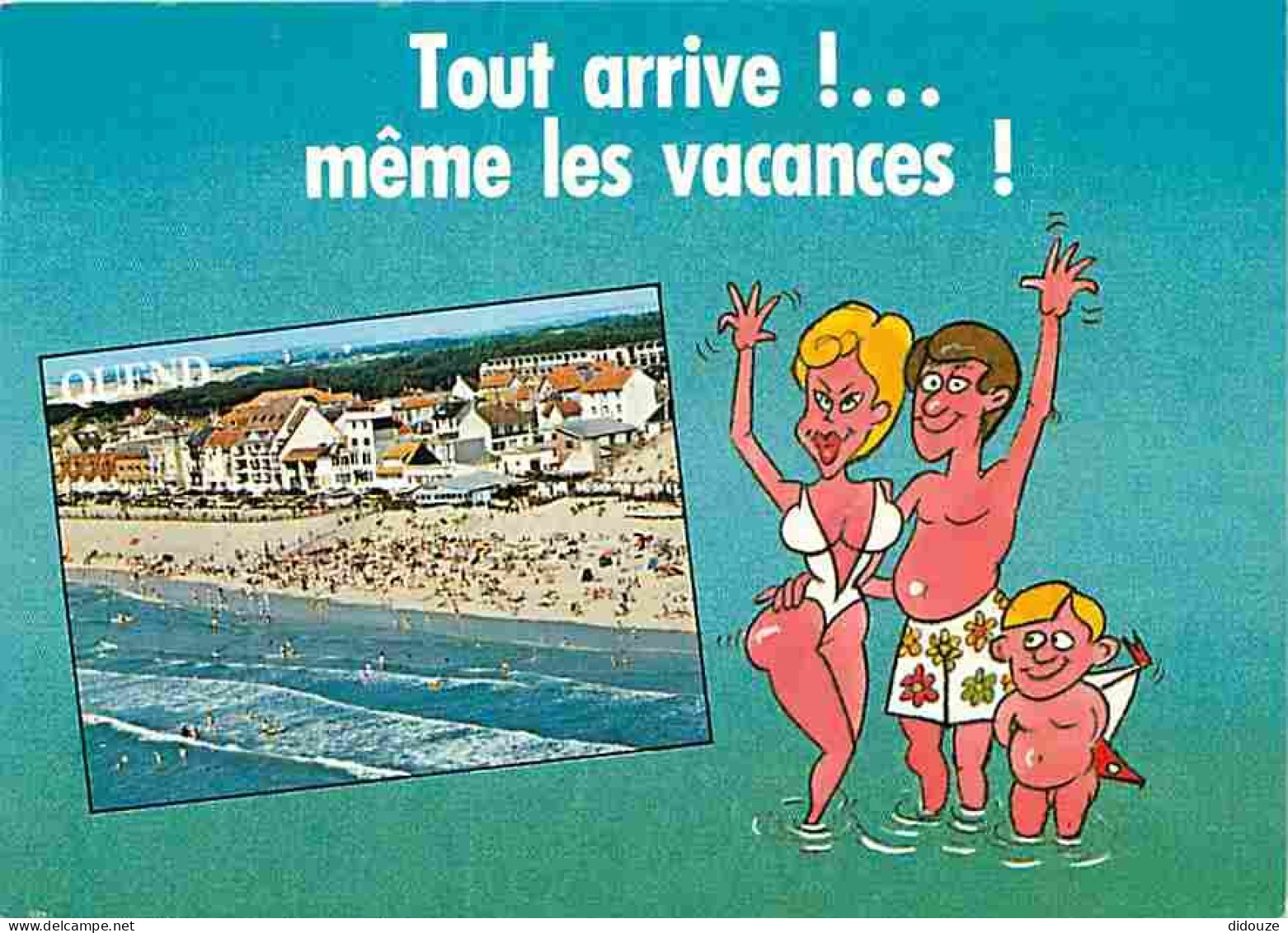 80 - Quend Plage Les Pins - Vue Générale Aérienne - La Plage - Flamme Postale - CPM - Voir Scans Recto-Verso - Quend