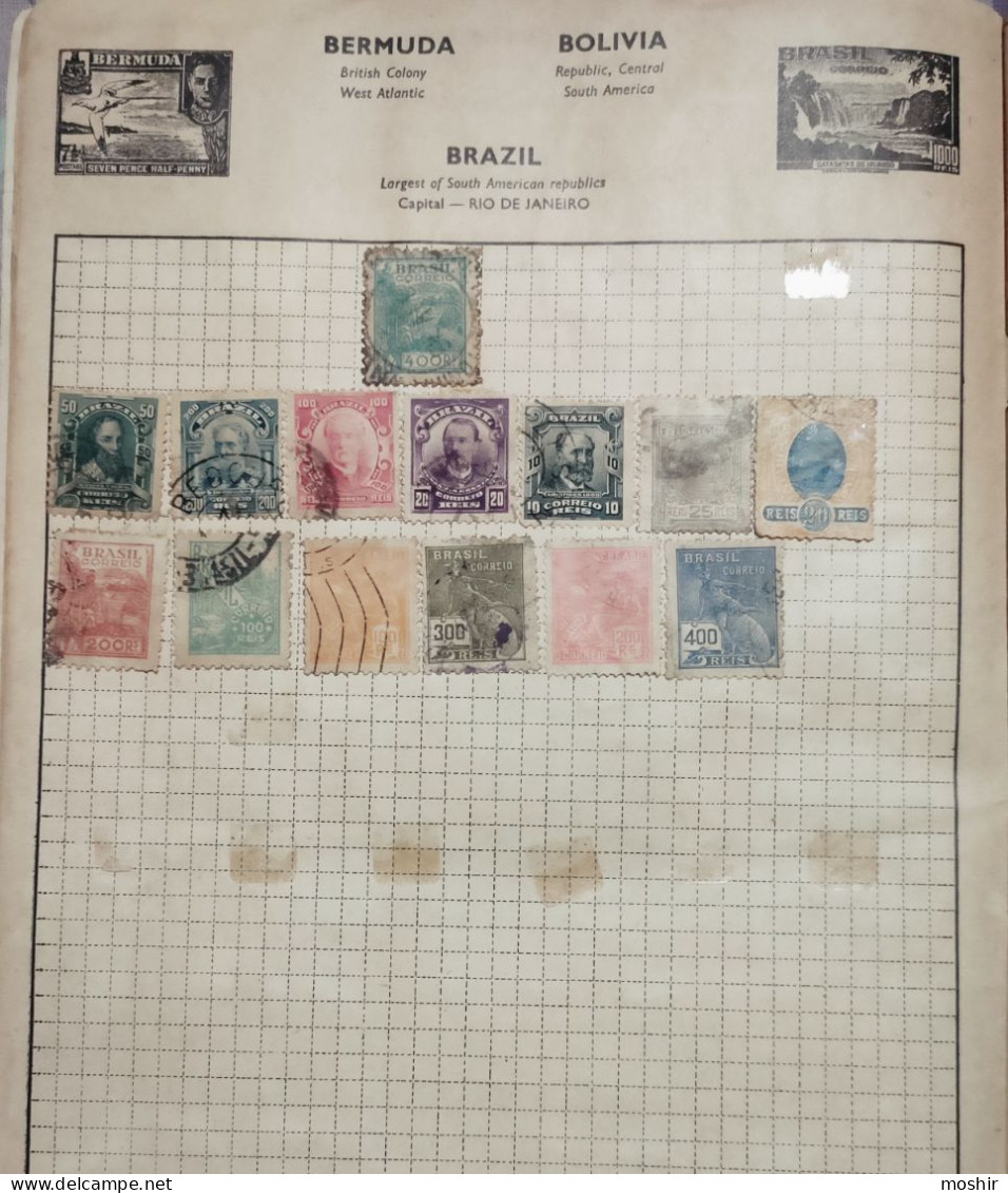 BRAZIL - OLD VINTAGE COLLECTION ON PAPER - Verzamelingen (zonder Album)