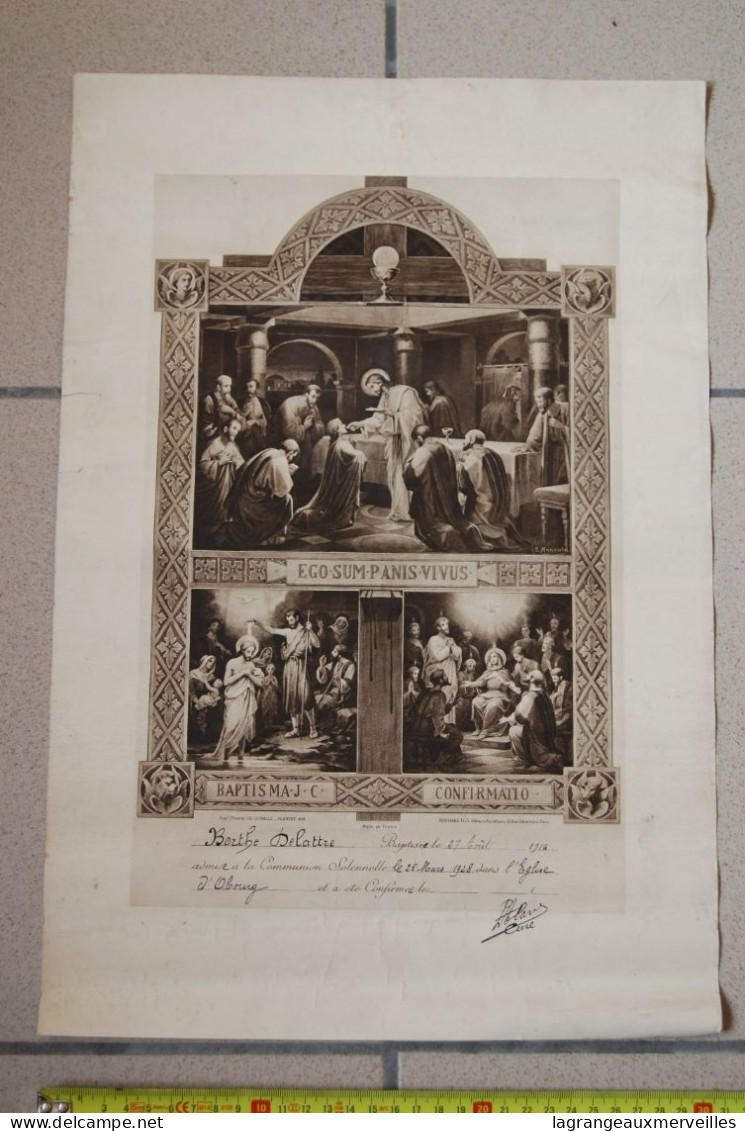 A1 Affiche Souvenir D'une Communion En 1916 - Manifesti