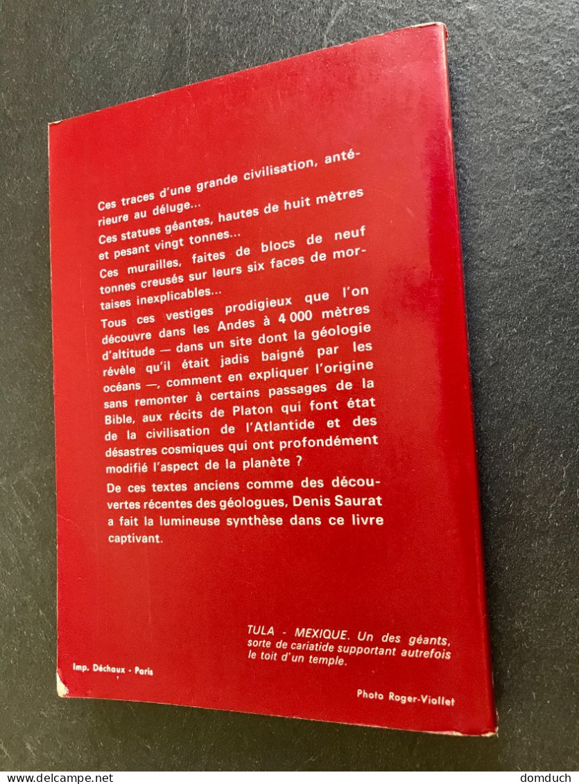 J’AI LU L’AVENTURE MYSTERIEUSE A 187    L’ATLANTIDE Et Le Règne Des Géants    Denis SAURAT - Aventure