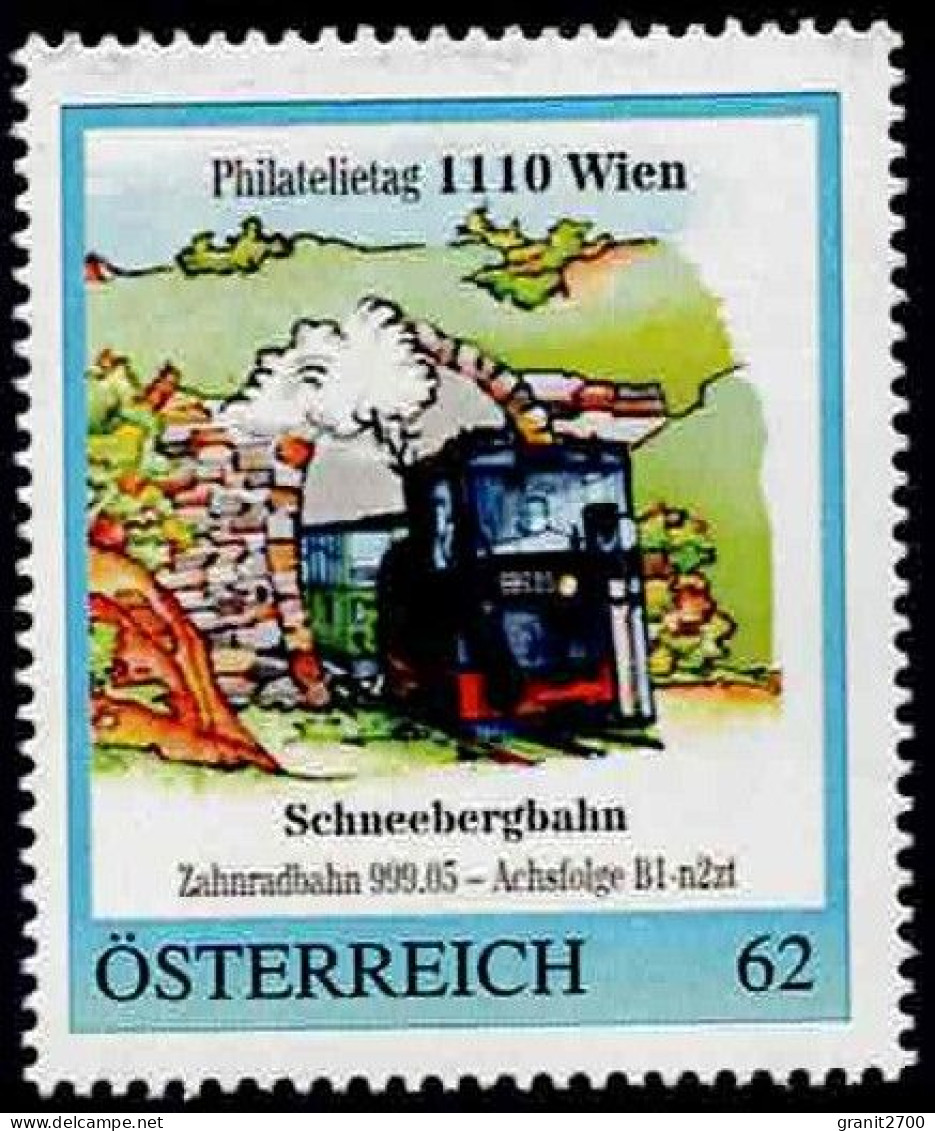 PM Philatelietag 1110 Wien - Zahnradbahn Schneebergbahn  Ex Bogen Nr. 8112489  Vom  2.12.2014  Postfrisch - Francobolli Personalizzati