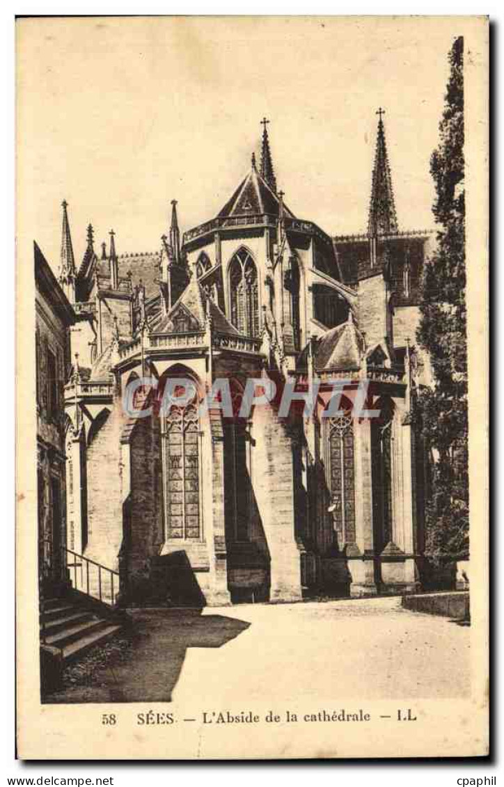 CPA Sees L Abside De La Cathedrale - Sees
