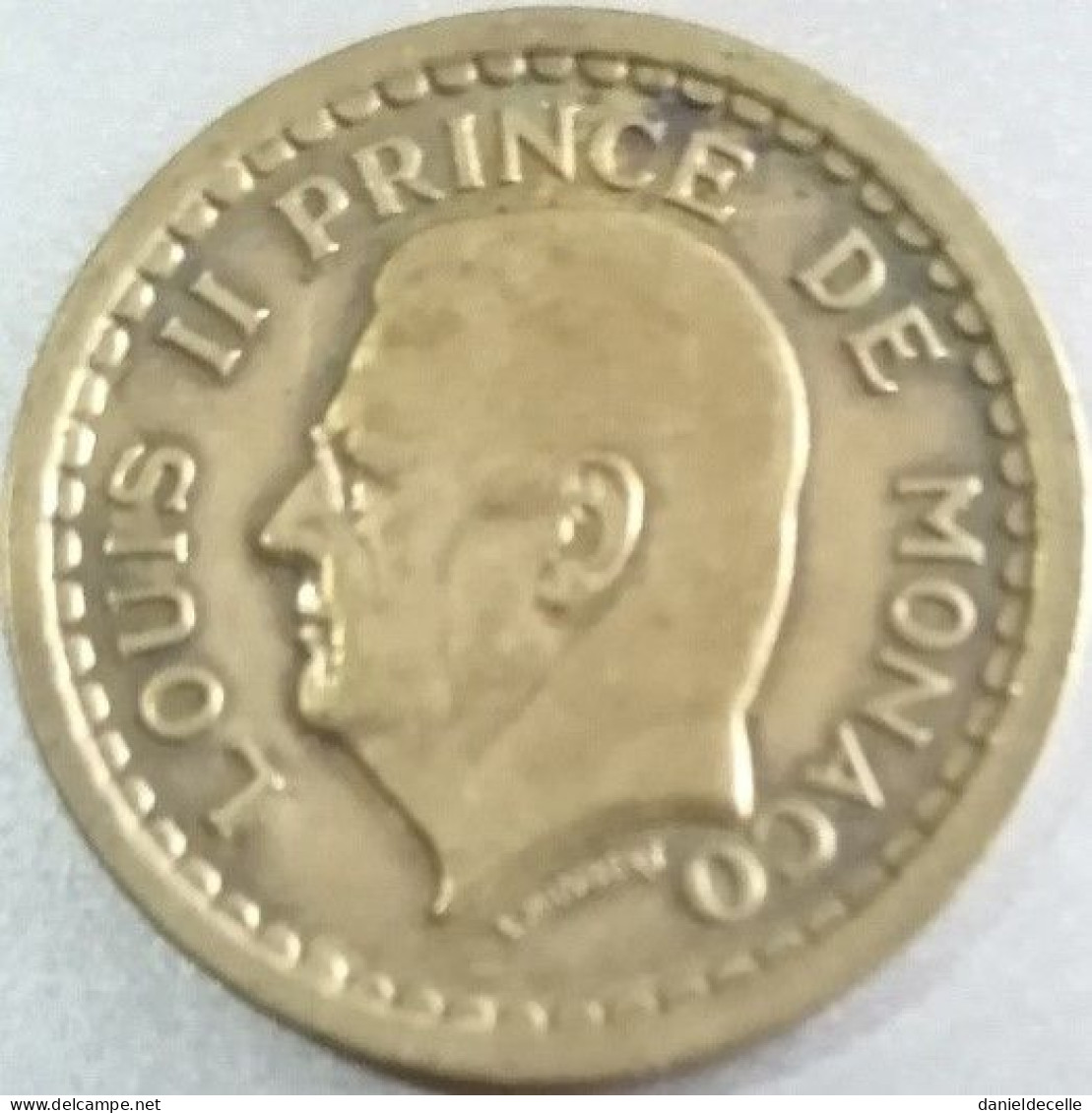 1 Franc 1943 Monaco Cupro-aluminium - 1922-1949 Louis II