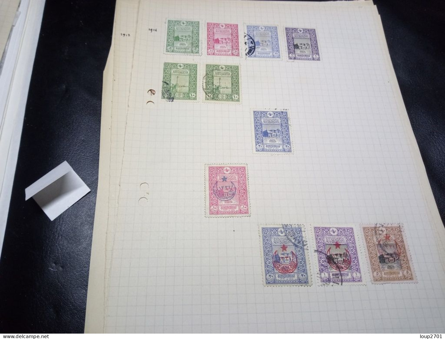 DM916 LOT FEUILLES TURQUIE A TRIER COTE++ DEPART 10€