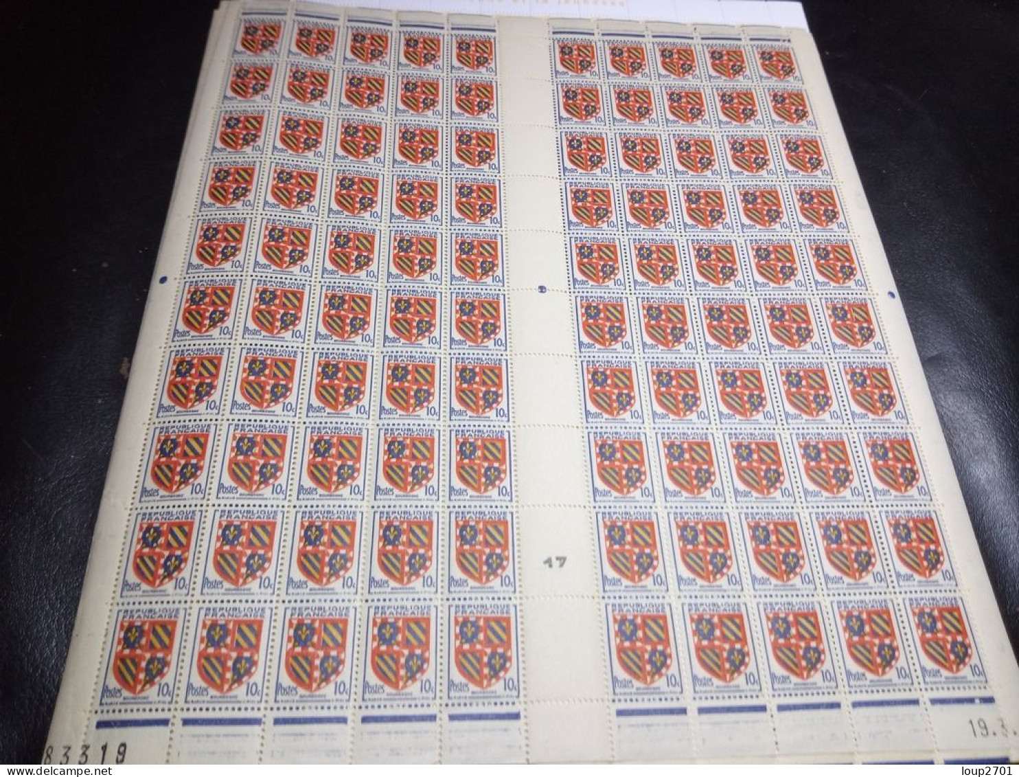 DM917 LOT 26 FEUILLES FRANCE NEUVES MNH A TRIER COTE++ DEPART 10€