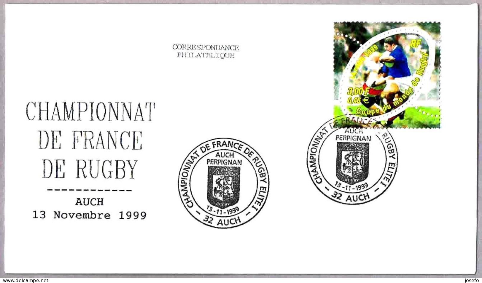 CAMP. DE FRANCIA DE RUGBY ELITE I. AUCH PERPIGNAN. Auch 1999 - Rugby