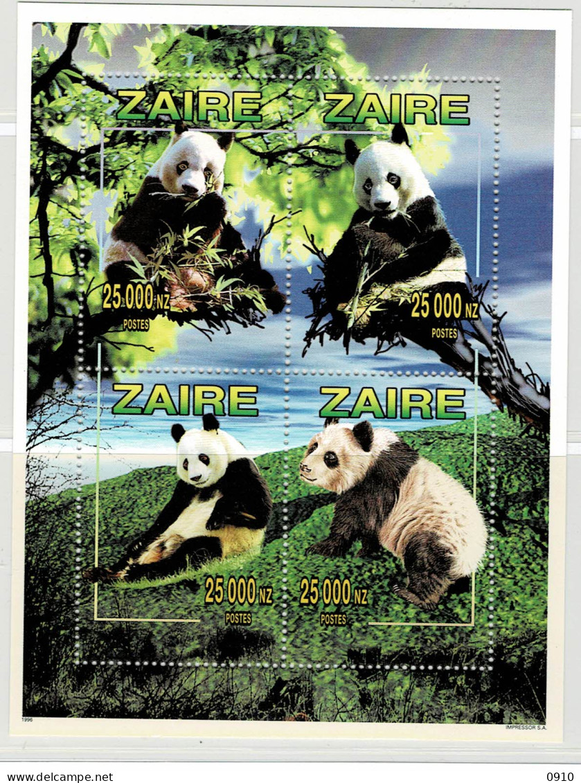 BL 72-PANDA'S-XX-COB 26 - Unused Stamps
