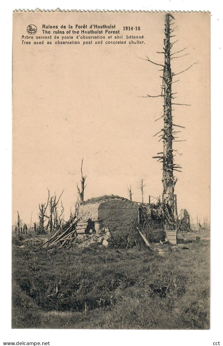 Houthulst   9 postkaarten Ruines de la Forêt d'Houthulst 1914-1918