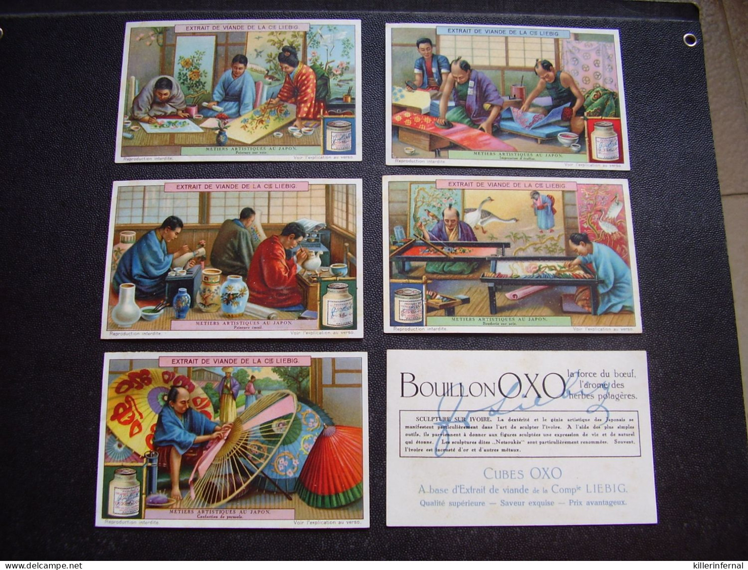 Original Old Cards Chromos Liebig S 1180 Métiers Artistiques Au Japon Complet - Liebig