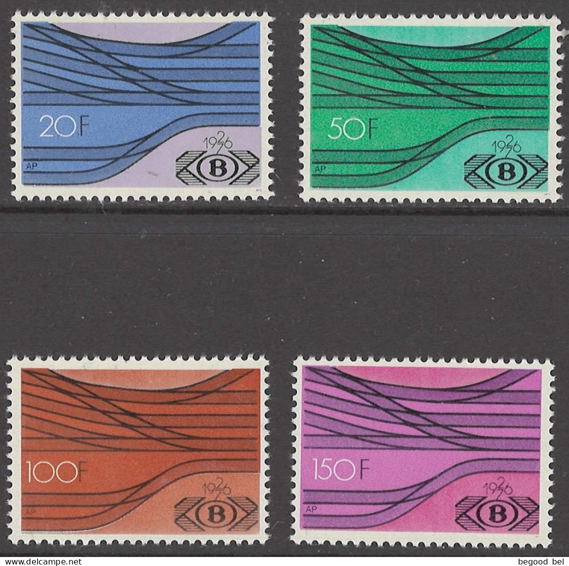 BELGIUM - 1976  - MNH/*** LUXE  -  COB TR428-431 -  Lot 25999 - Mint