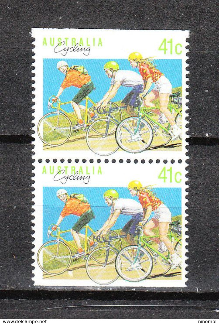 Australia   -  1989. Ciclismo. Da Carnet Dent. Su 3 Lati. Cycling. From Carnet Dent. On 3 Sides. MNH - Wielrennen