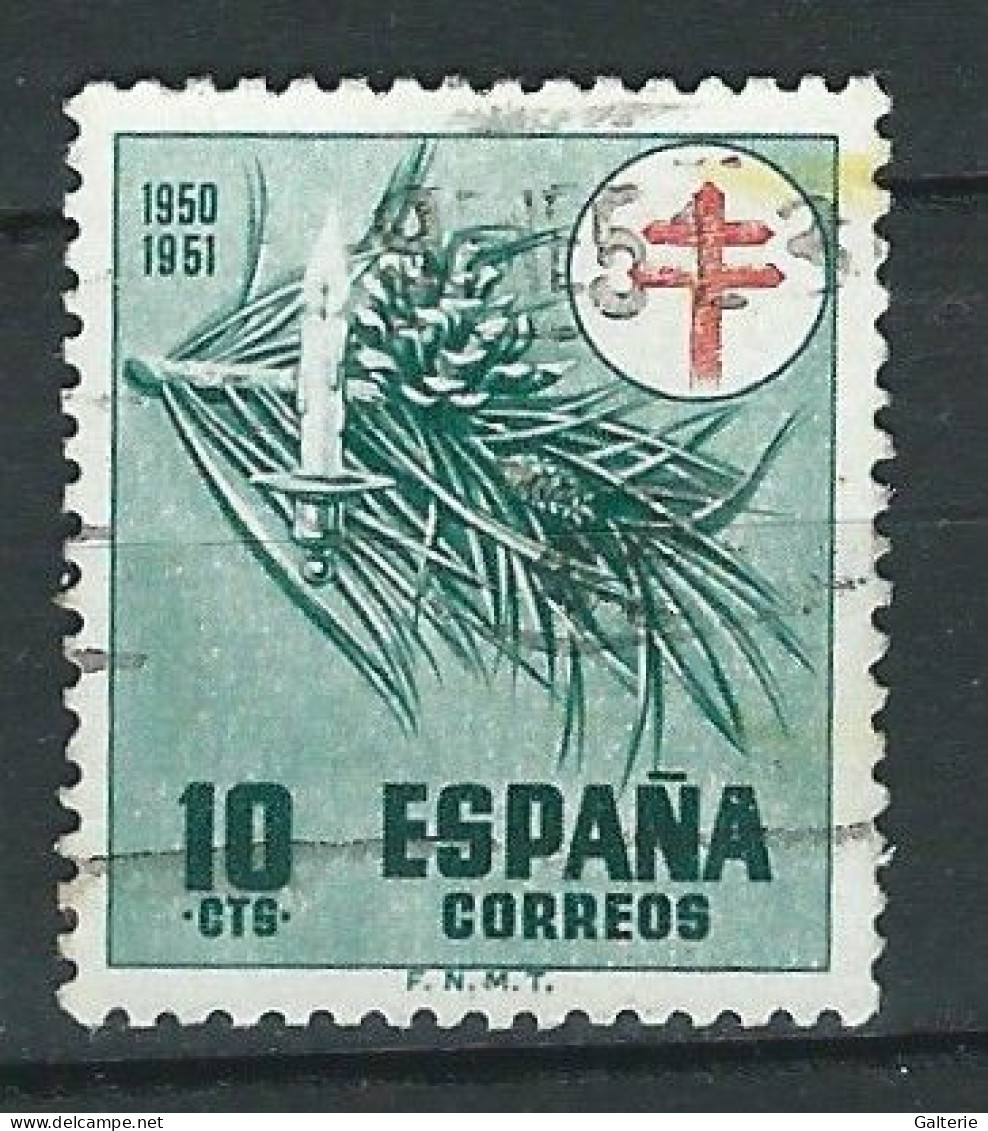 ESPAGNE - Obl - 1950 - Michel N° Z54 - Tuberculose - Gebruikt