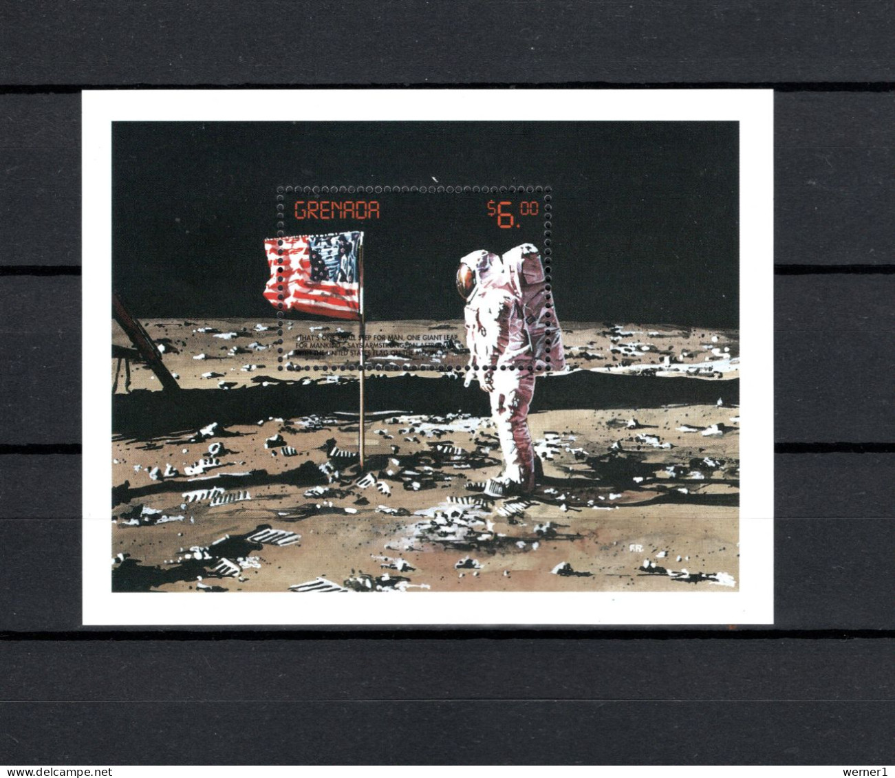 Grenada 1999 Space Expoloration, Neil Armstrong S/s MNH - Amérique Du Nord