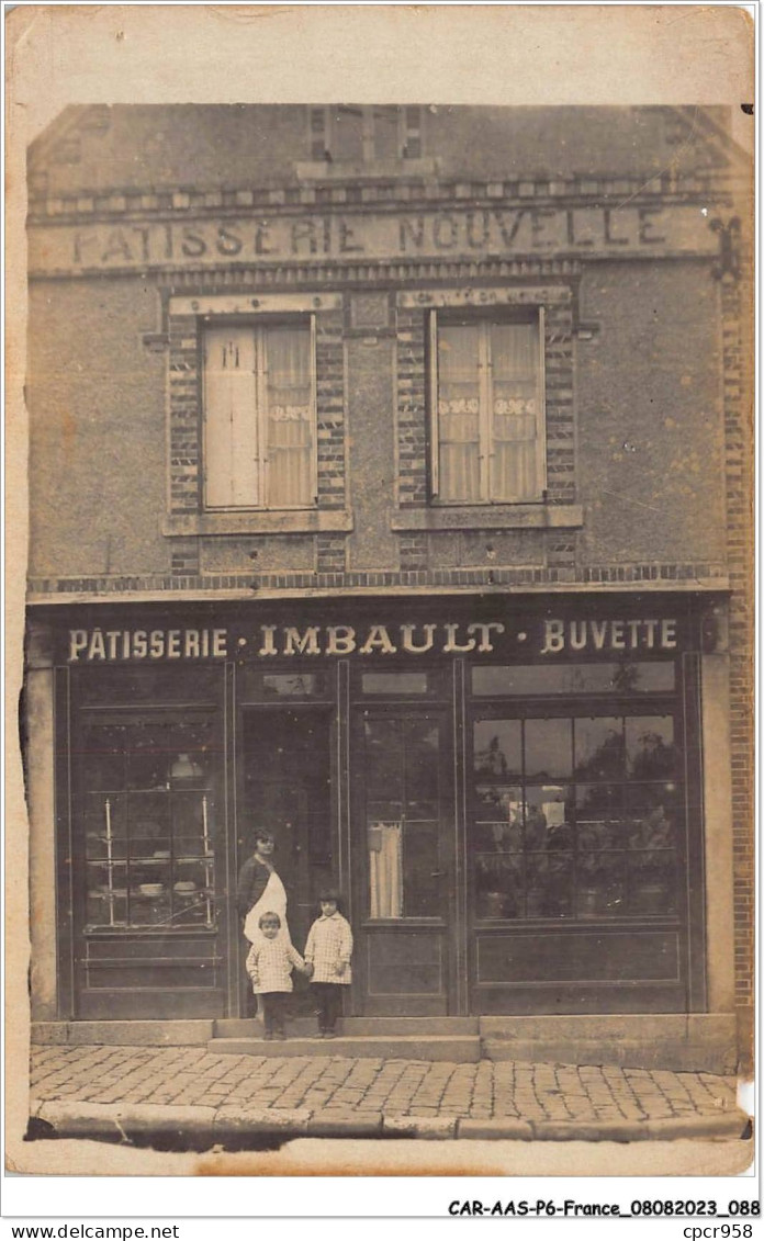 CAR-AASP6-0467 - FRANCE - CARTE PHOTO - A IDENTIFIER - PATISSERIE - BUVETTE - VENDUE EN ETAT - Photos