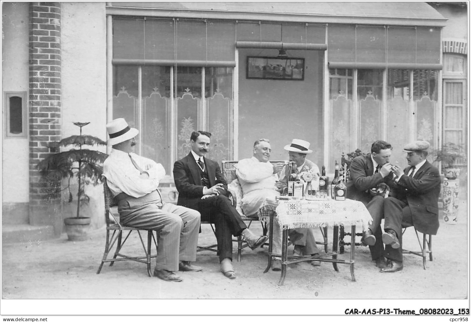 CAR-AASP13-0930 - COMMERCE - CARTE PHOTO - PHOTO D'HOMMES - A IDENTIFIER.CAFE METIERS - Other & Unclassified