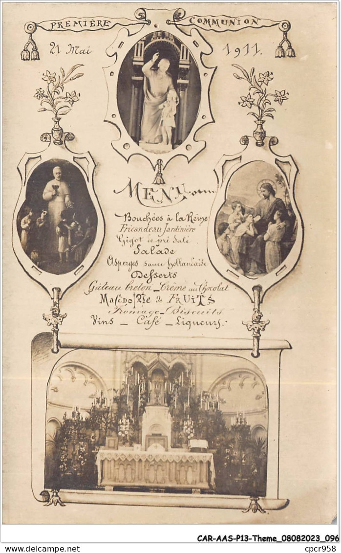 CAR-AASP13-0902 - FETE - CARTE PHOTO - PREMIERE COMMUNION - Comuniones