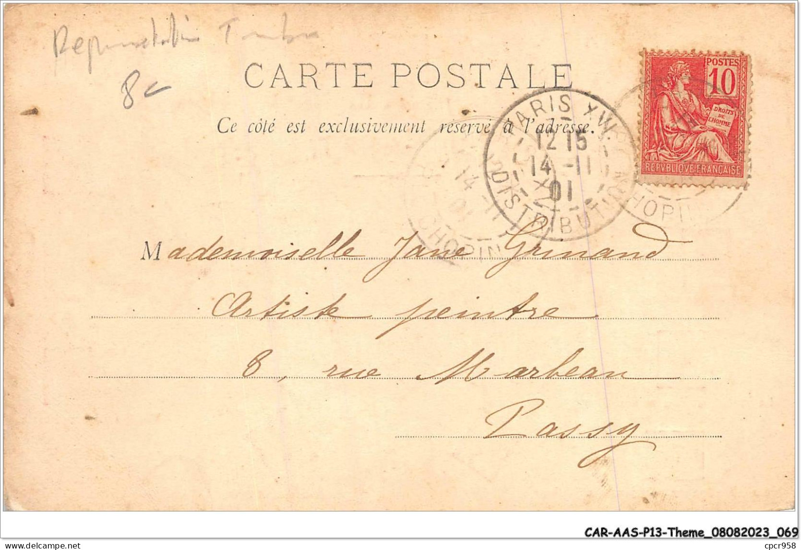 CAR-AASP13-0889 - LANGAGE - LANGAGE DES TIMBRES - Timbres (représentations)