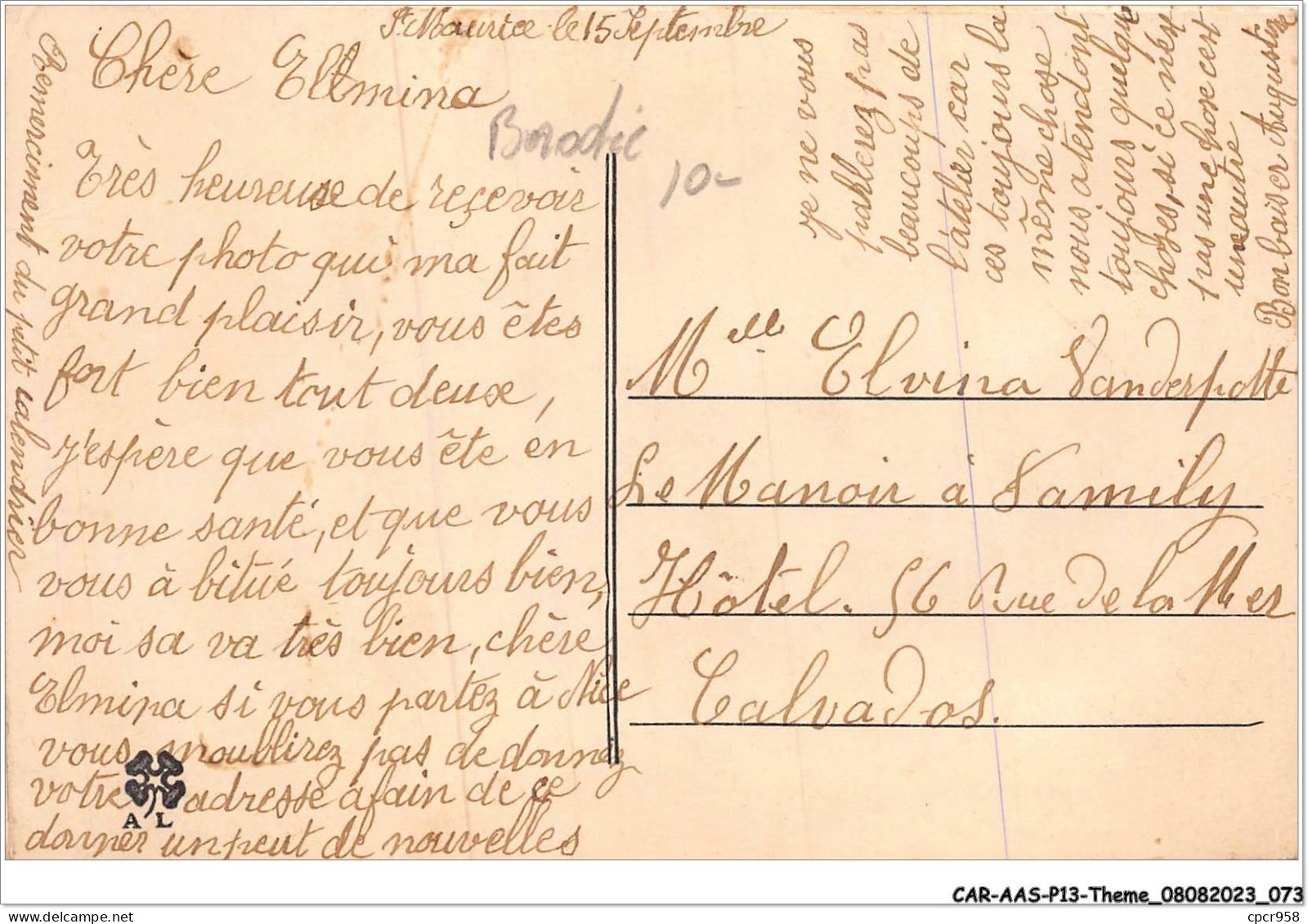 CAR-AASP13-0891 - BOADRIC - TOUTES MES PENSEES - Gruss Aus.../ Gruesse Aus...