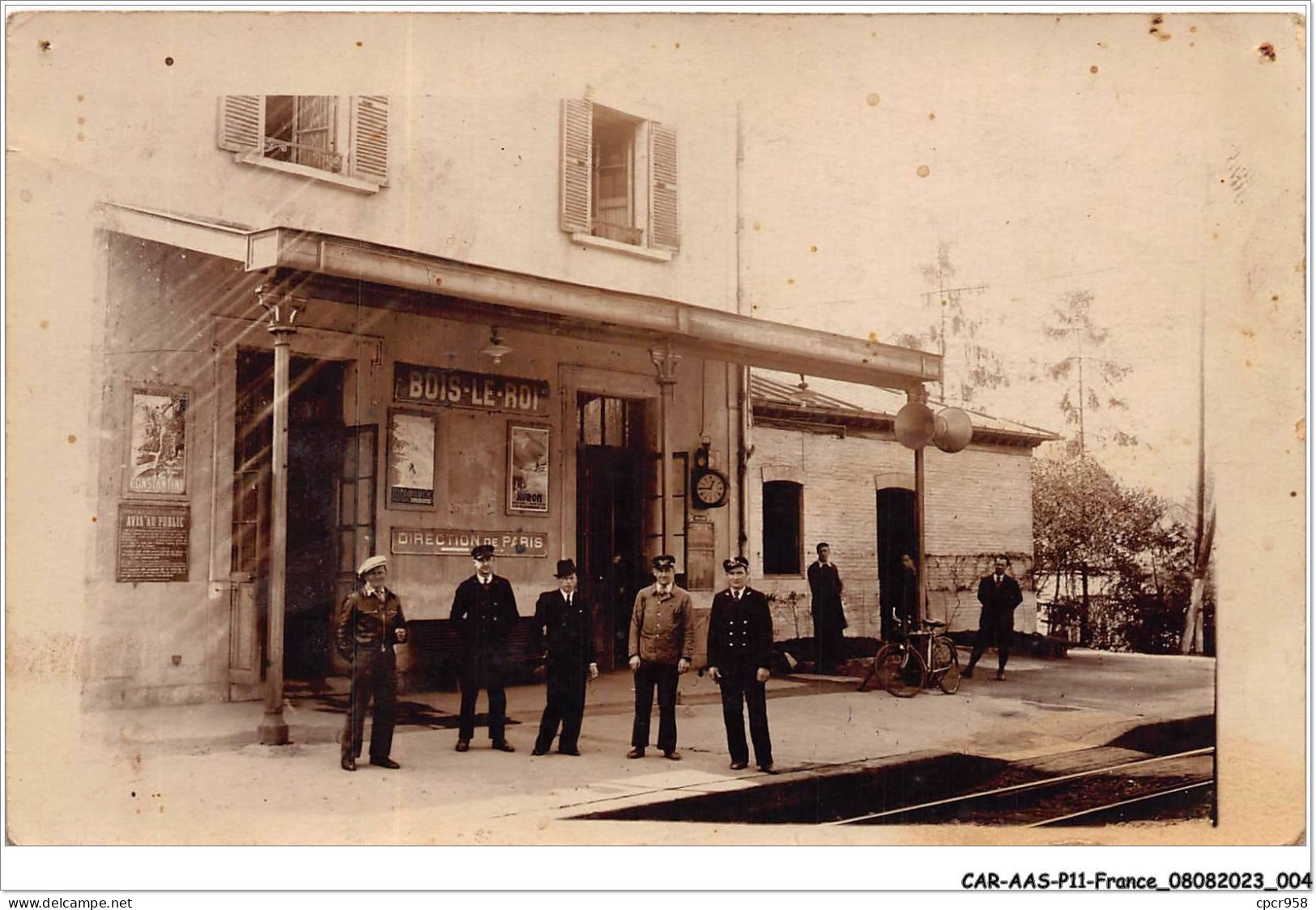 CAR-AASP11-0743 - FRANCE - CARTE PHOTO - BOIS LE ROI - La Gare - Bois Le Roi