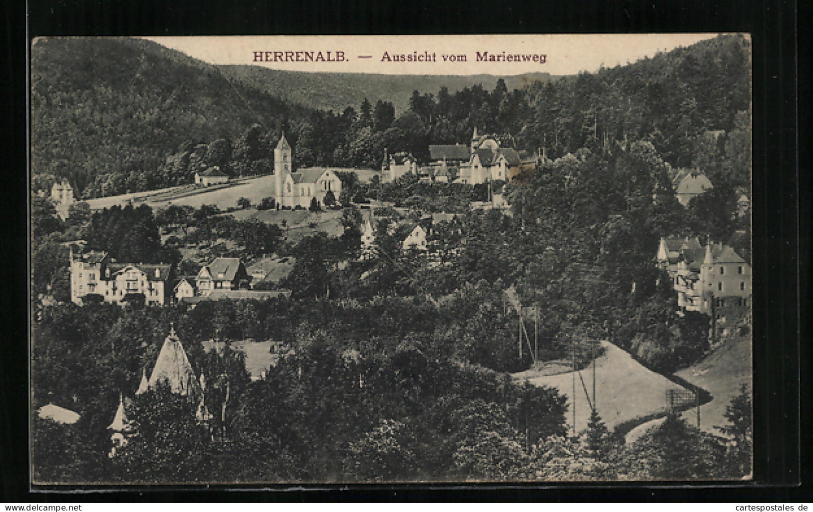 AK Herrenalb, Aussicht Vom Marienweg  - Bad Herrenalb