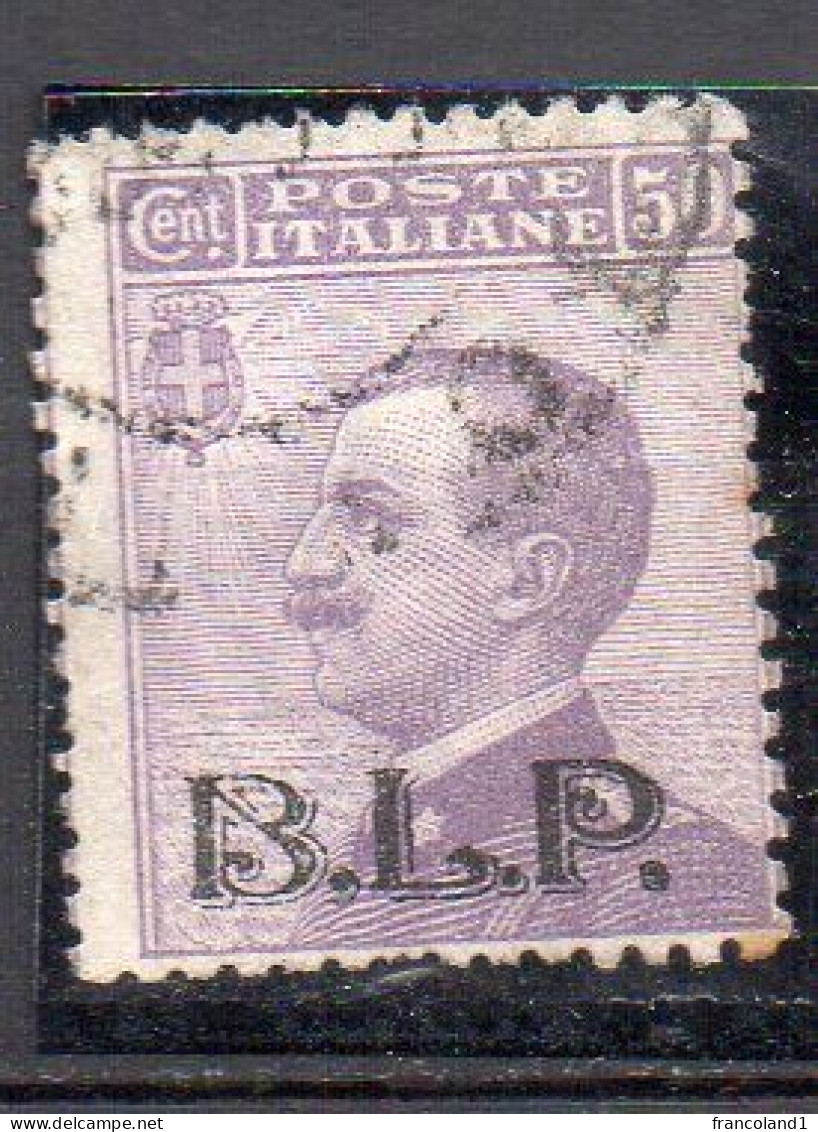 1922 - Regno - Buste Lettere Postali B.L.P. Cent. 50 N 10 Timbrato Used - Francobolli Per Buste Pubblicitarie (BLP)