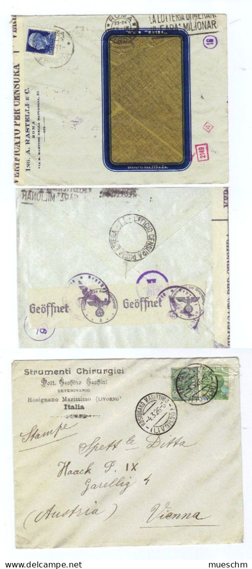 USA,, 1914-1932, 4 Briefkuverts, Alle Echt Gelaufen (20081E) - Lotti E Collezioni