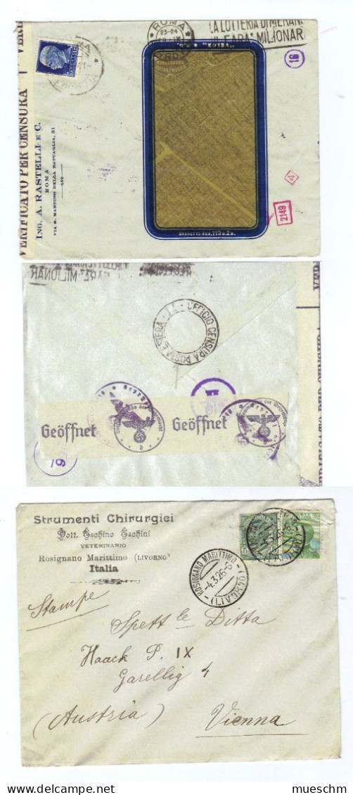 USA,, 1914-1932, 4 Briefkuverts, Alle Echt Gelaufen (20081E) - Sammlungen