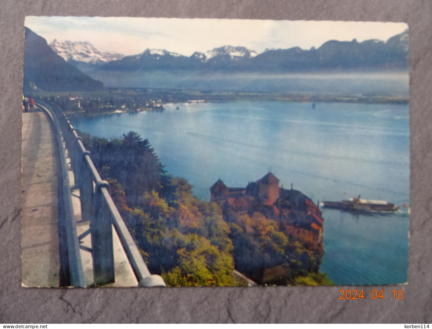 LAC LEMAN  CHATEAU DE CHILLON ET DENTS DU MIDI - Veytaux