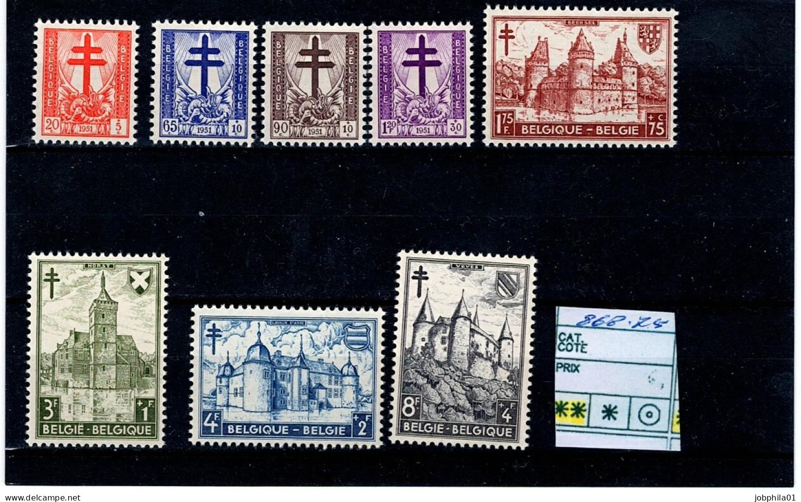 868-875 Xx  Côte  65€ - Unused Stamps