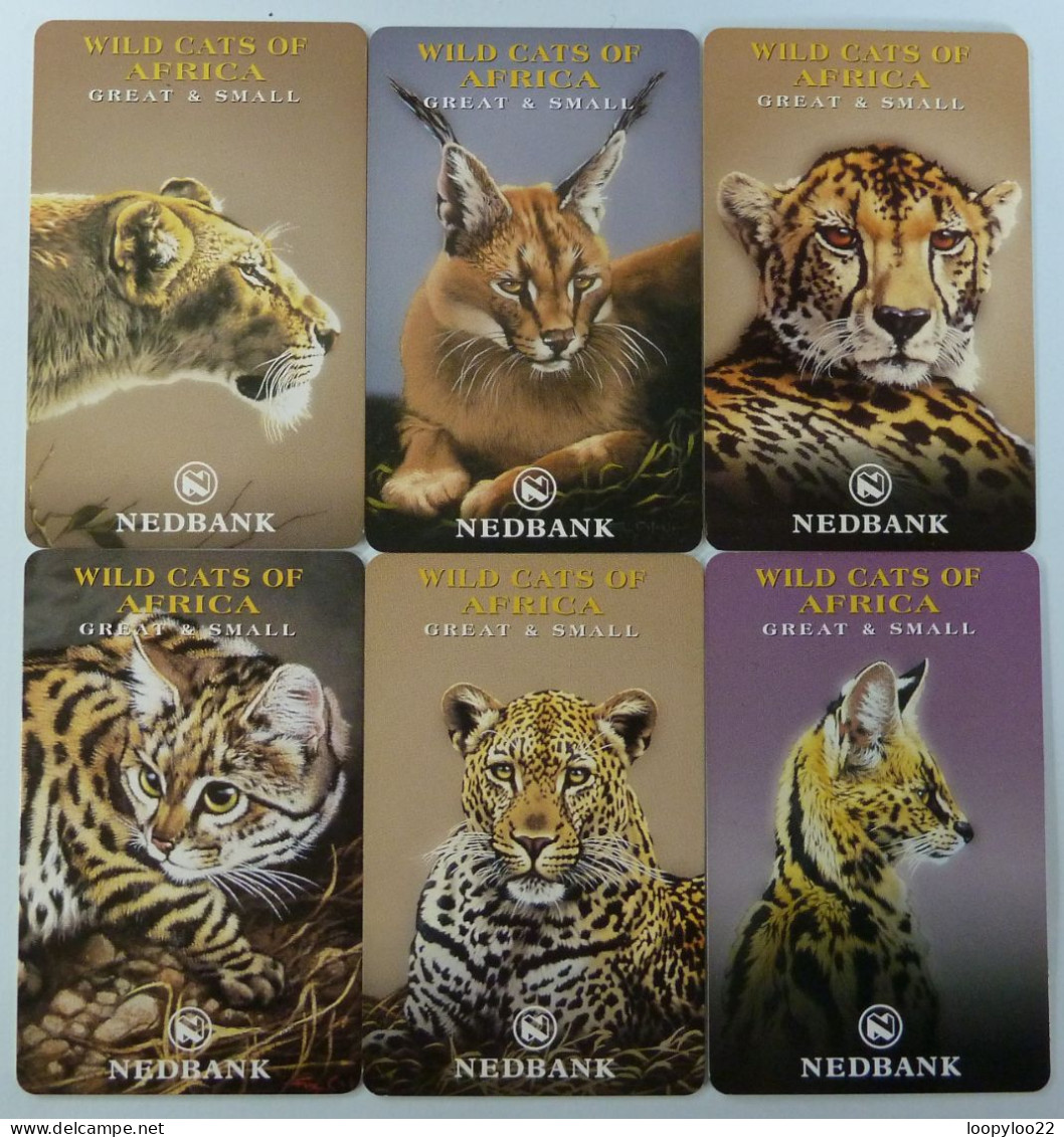 SOUTH AFRICA - Chip - Private Issues - Nedbank - BIG CAT Set Of 6 - MV-SAF-P-14... -  1000ex - Mint - Sudafrica