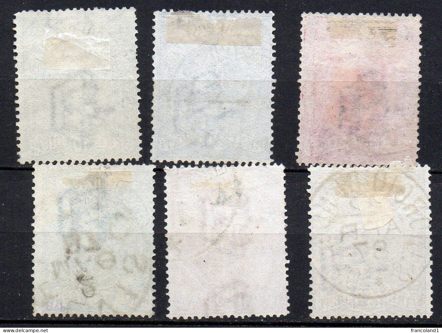 1884-86 Regno Pacchi Postali N. 1 - 6  Serie Completa Timbrati Used - Pacchi Postali
