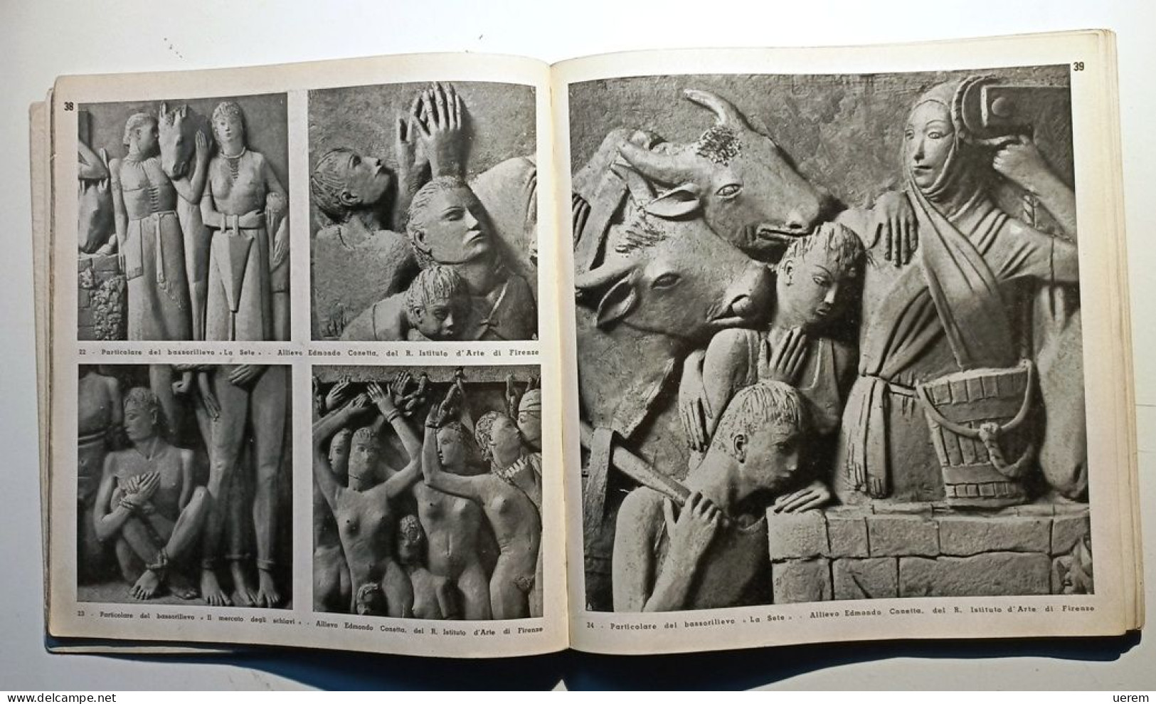 1937 Arte Scuole d'arte Nivola Fancello Pasqui Ferruccio Scuole d'arte in Italia Milano, Hoepli 1937 - Prima edizione