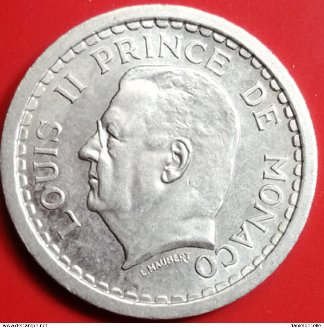 2 Franc 1943 Monaco Aluminium (SUP) - 1922-1949 Luigi II