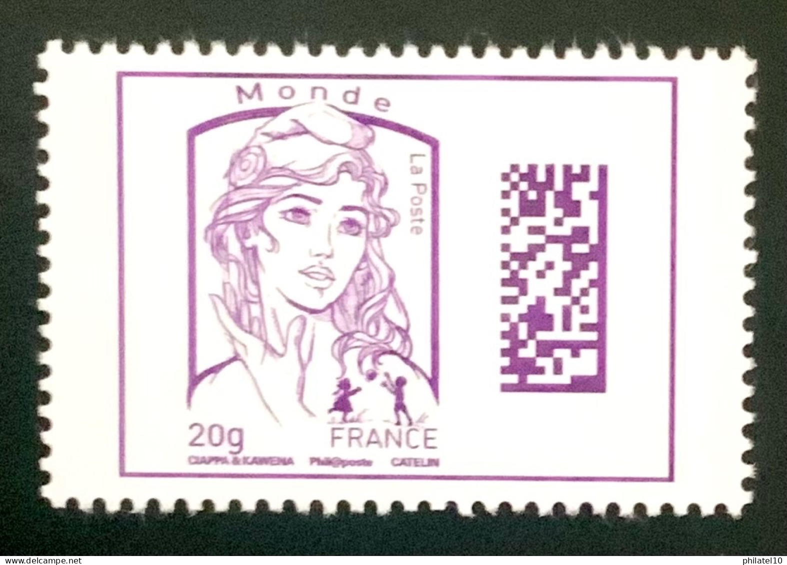 2015 FRANCE N 4976 MARIANNE MONDE - CODE DATAMATRIX - NEUF** - Unused Stamps