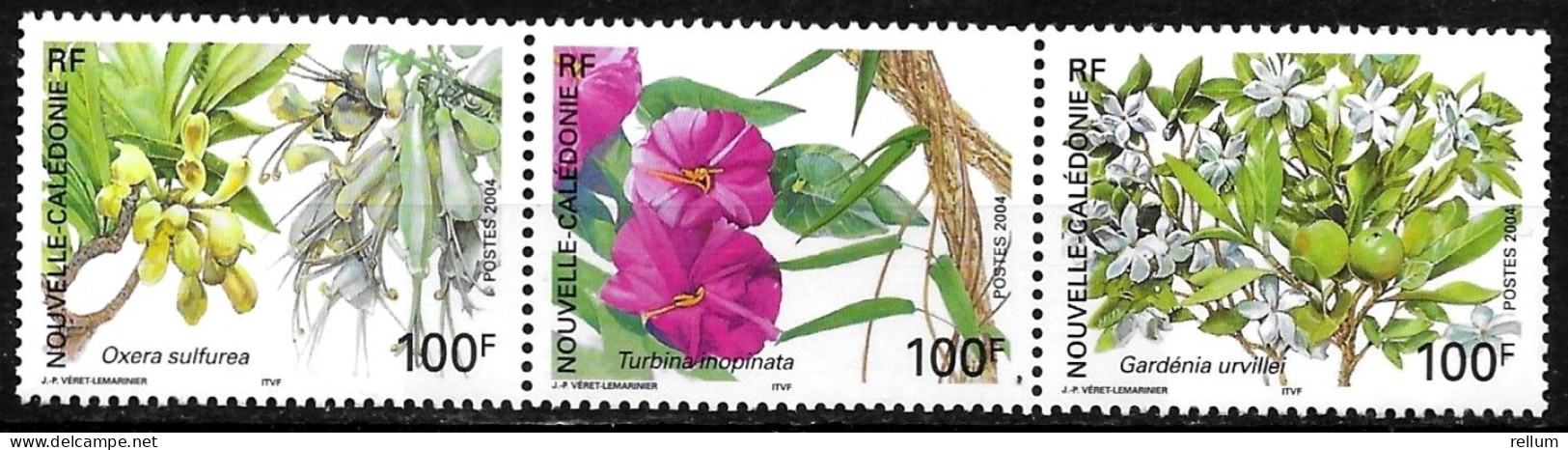 Nouvelle Calédonie 2004 - Yvert Et Tellier Nr. 919/921 Se Tenant - Michel Nr. 1334/1336 Zusammenhängend ** - Unused Stamps