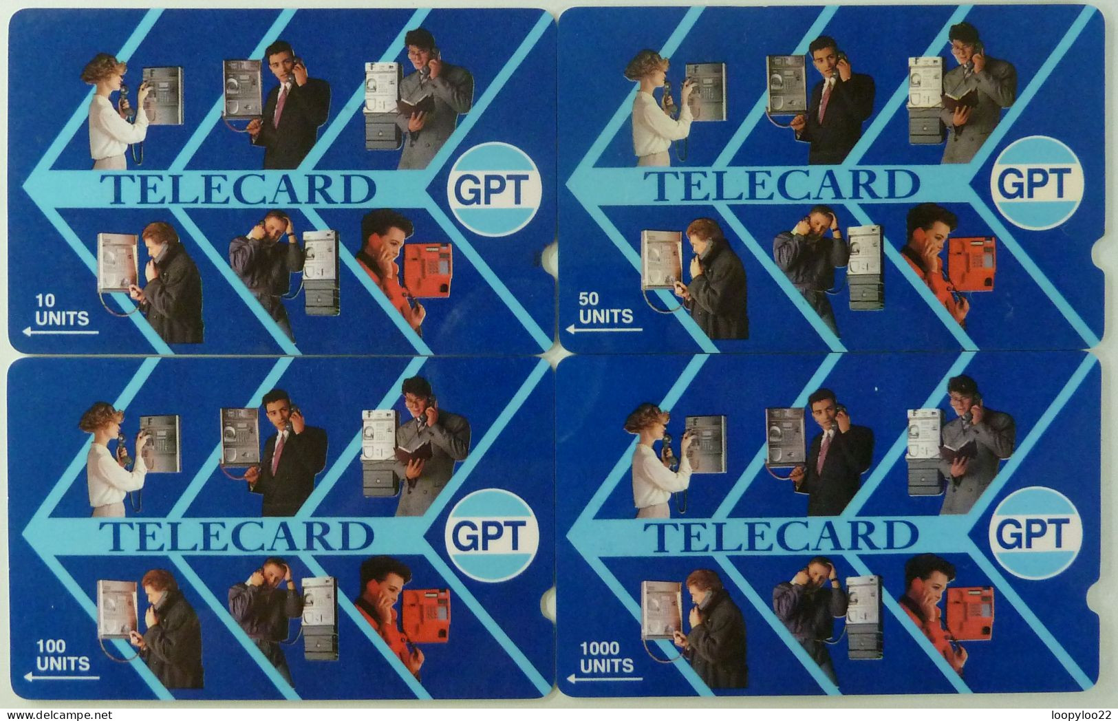 JAMAICA - GPT -  Telecard - 1st Issue Set Of 4 - Field Trials - 1GPTA To D - 10, 50, 100 & 100 Units - Used - Jamaica