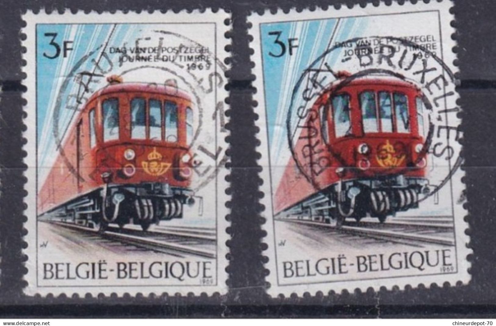 JOURNEE DU TIMBRE 1969 train cachet sirault Berchem Sombreffe gent bruxelles namur