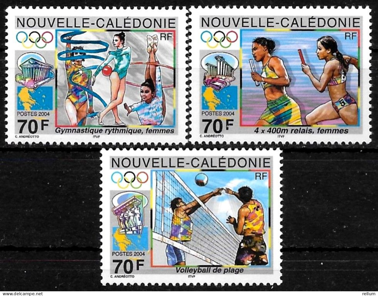 Nouvelle Calédonie 2004 - Yvert Et Tellier Nr. 929/931 - Michel Nr. 1344/1346 ** - Nuevos