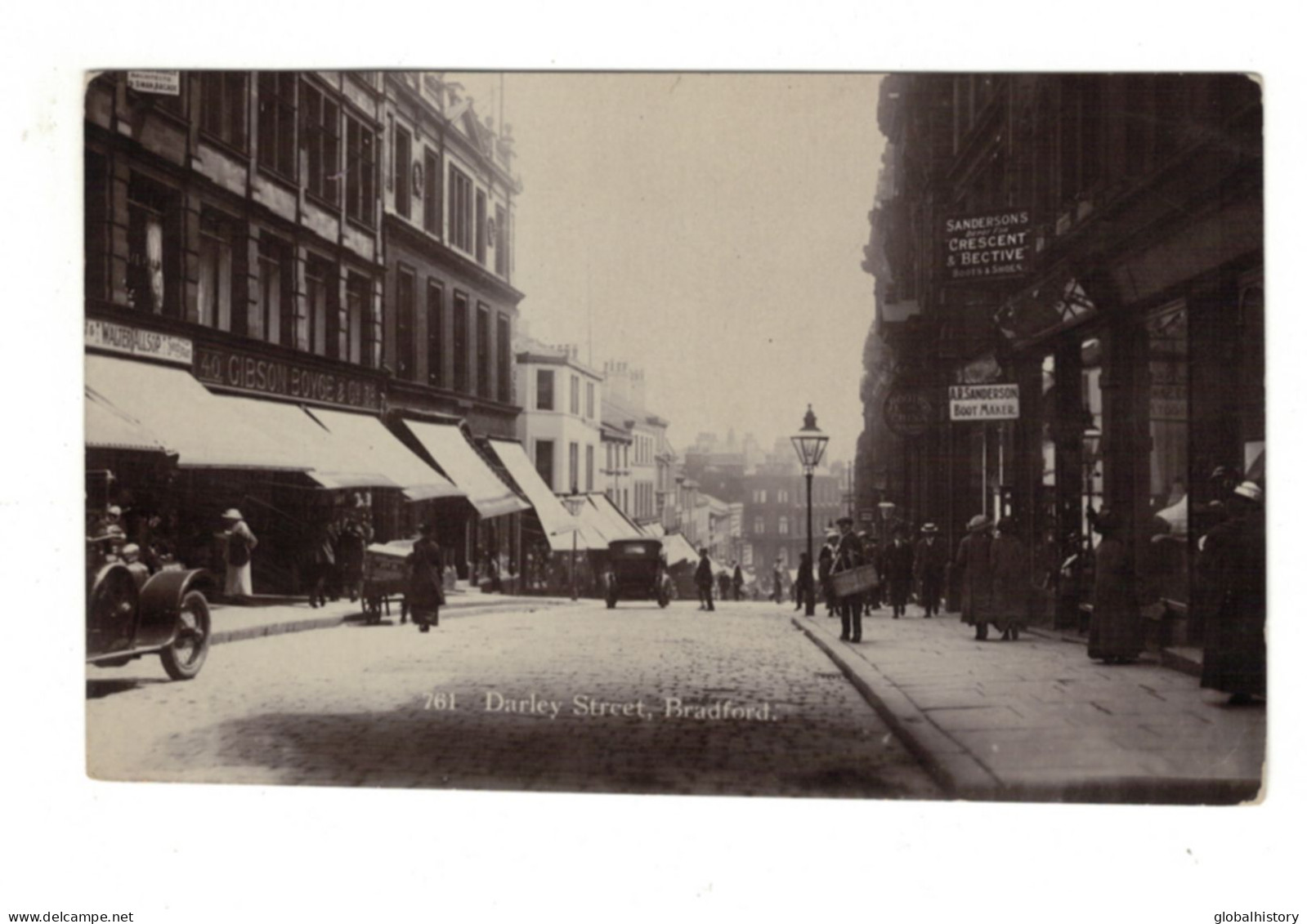 DH1828 - UK -  YORKSHIRE - BRADFORD - DARLEY STREET W. CARS & SHOPS - Bradford