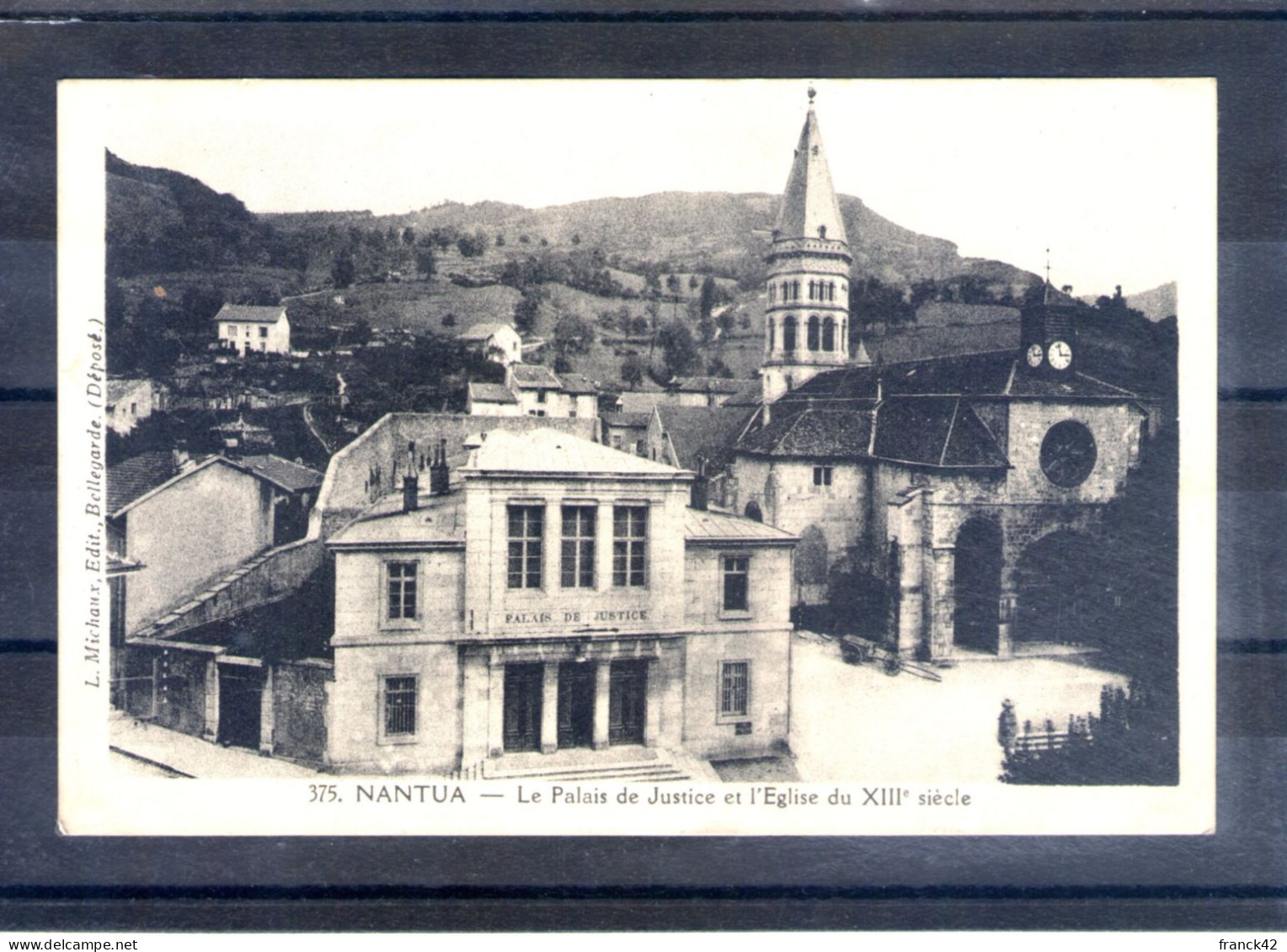 01. Nantua. Le Palais De Justice Et L'église - Nantua