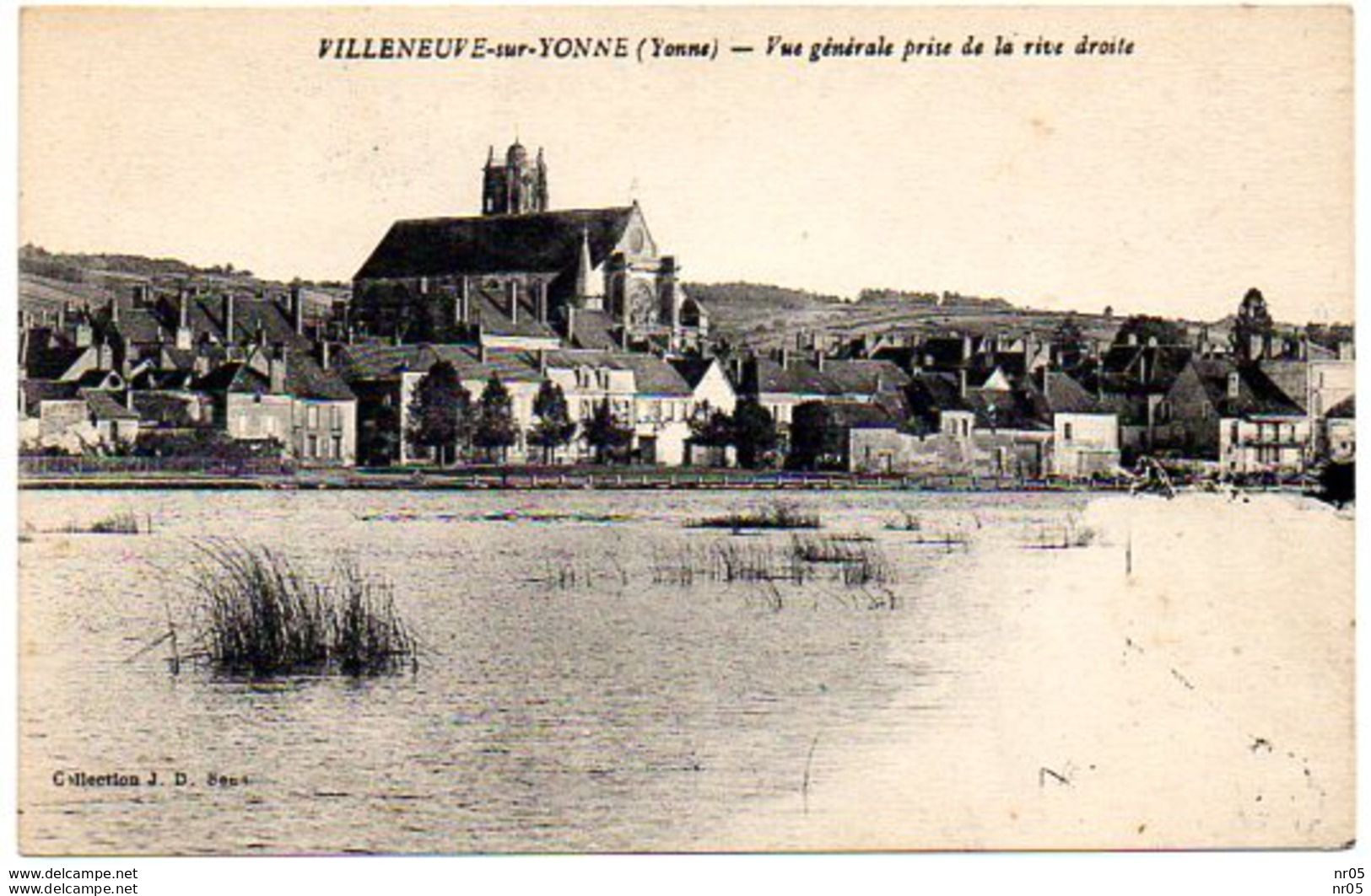 89 - VILLENEUVE Sur YONNE   ( Yonne ) - - Vue Générale Prise De La Rive Droite - Villeneuve-sur-Yonne