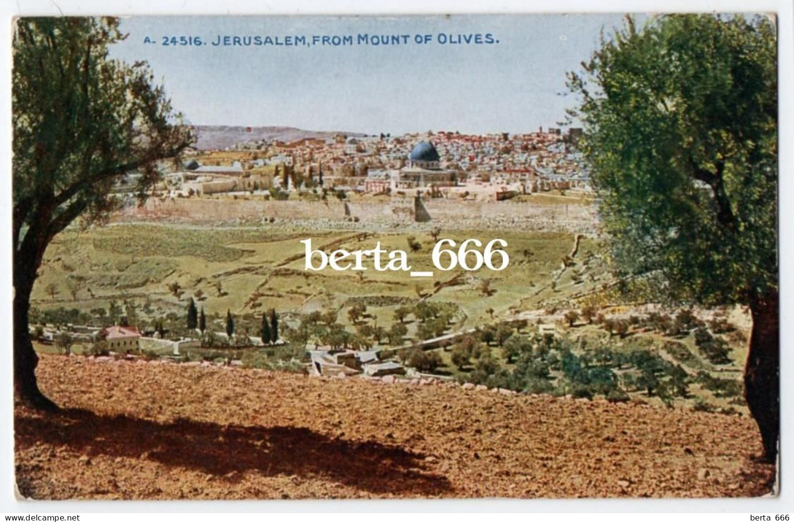 Jerusalem From Mount Of Olives Celesque Series - Palestina