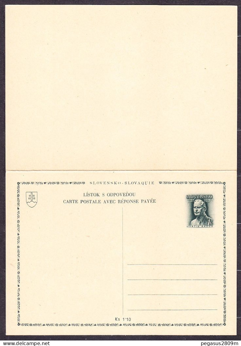 SLOVAKIA 1944, Unused Double Stationery. RAZUS. - Briefe U. Dokumente