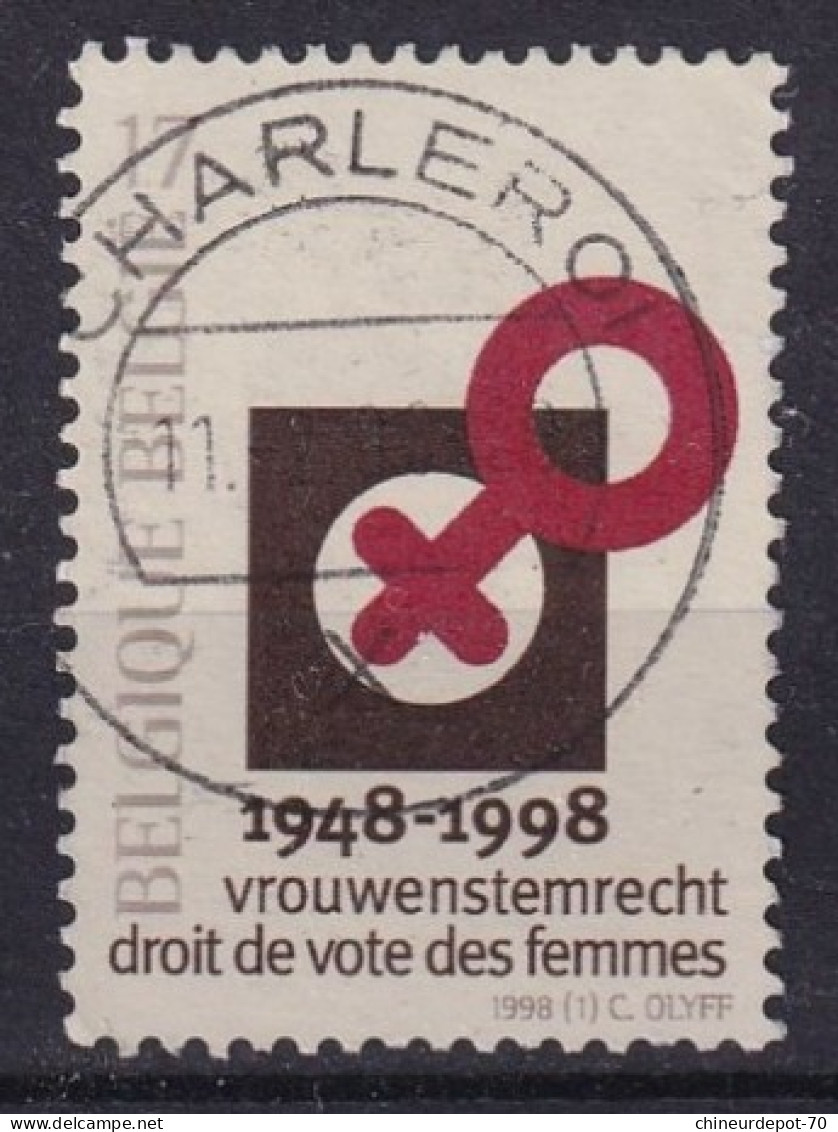 DROIT DE VOTE DES FEMMES Aubange Charleroi Bertrix Bouillon La Roche En Ardenne  Châtelet Brussel Bruxelles - Used Stamps