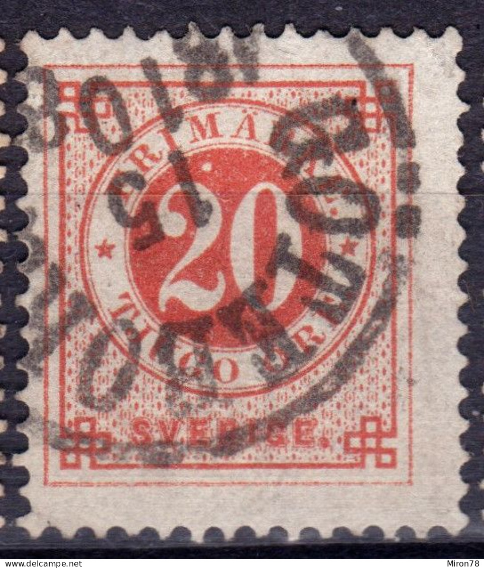 Stamp Sweden 1872-91 20o Used Lot4 - Gebraucht